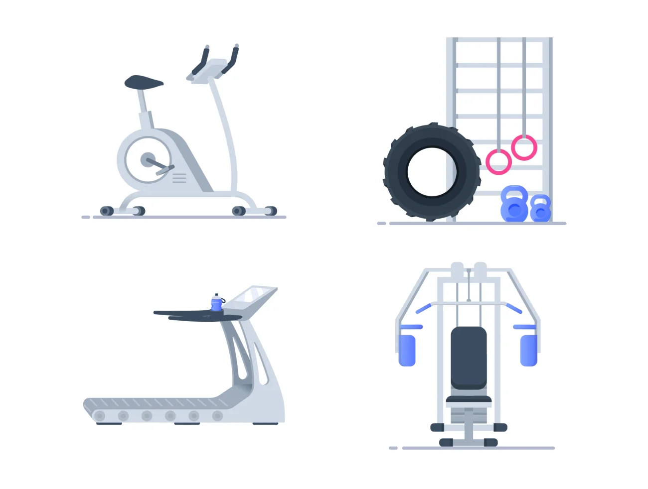 150个健身房锻炼运动器械设备网页应用必备图标 Essential Web Icons Volume 5插图5