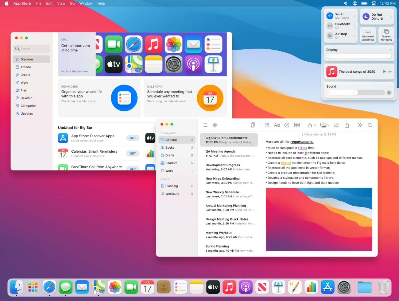 苹果系统UI界面样式库设计套件包 macOS Big Sur UI Kit figma插图5