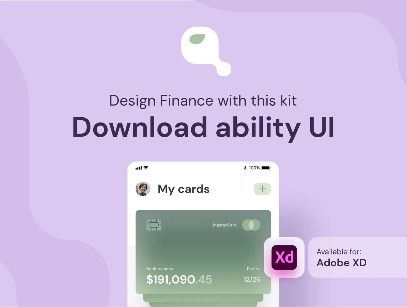 40屏玻璃拟物风格商业金融财务应用UI设计套件工具包 Ability UI Kit插图3