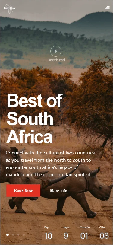 非洲旅游应用UI设计套件 africa travel app插图1