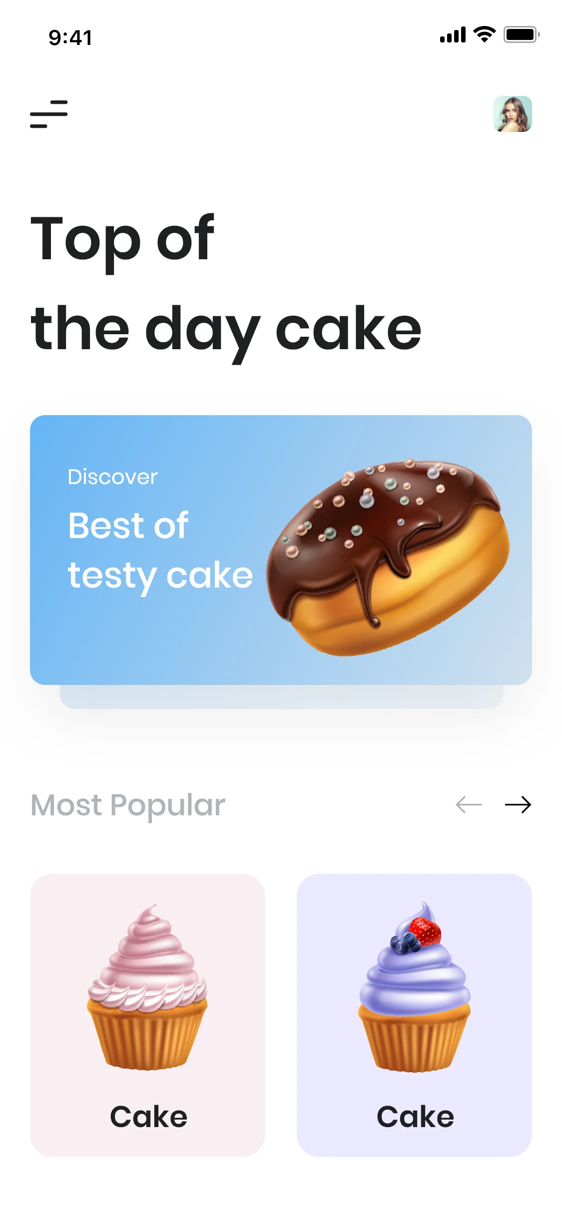 甜品蛋糕在线商店应用UI设计套件 cake shop app ui插图3