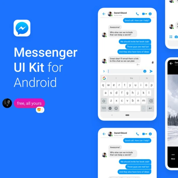 安卓版社交短信应用设计套件 android facebook messenger ui kit