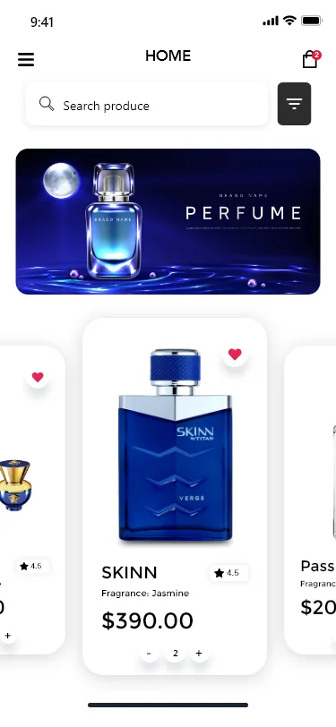 香水香氛电子商务网购应用UI设计套件 perfume online store ios uikit v3 ecommerce app-UI/UX、ui套件、付款、应用、网购、详情-到位啦UI