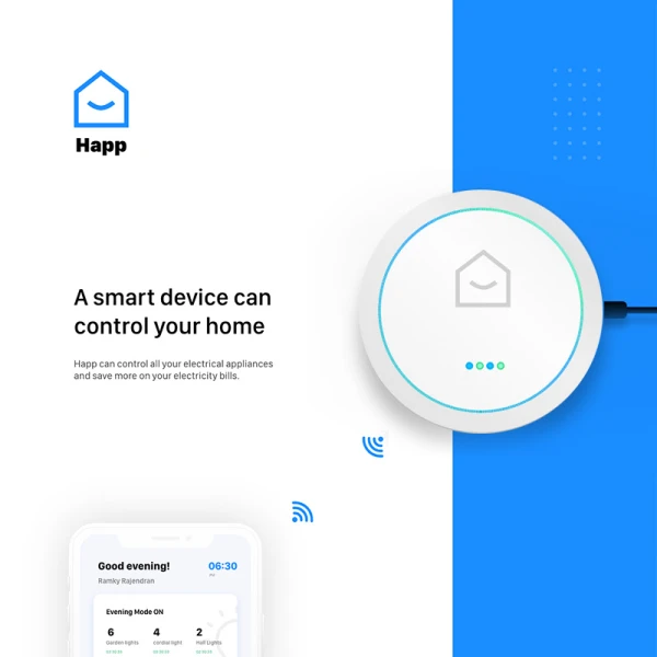 智能家居物联网远程控制应用UI设计套件 smart home app free ui kit