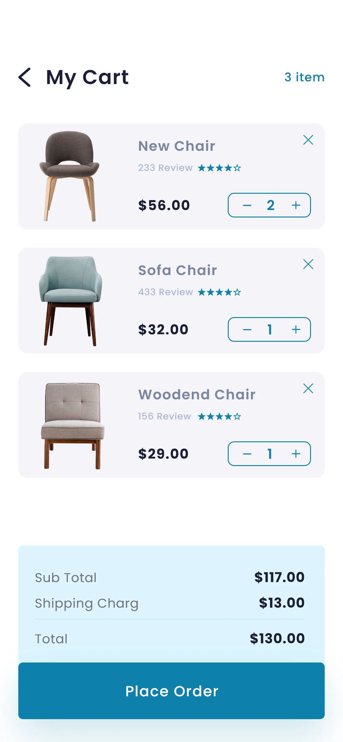 家具应用UI设计模板 furniture e commerce app-ui套件、应用、网购-到位啦UI