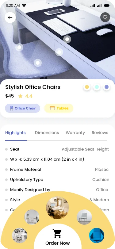 家具应用UI设计模板 furniture mobile app ui kit-ui套件、应用、网购-到位啦UI