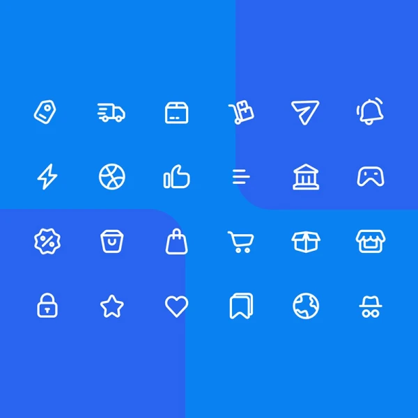 简约线条常用图标合集 guinea icons set
