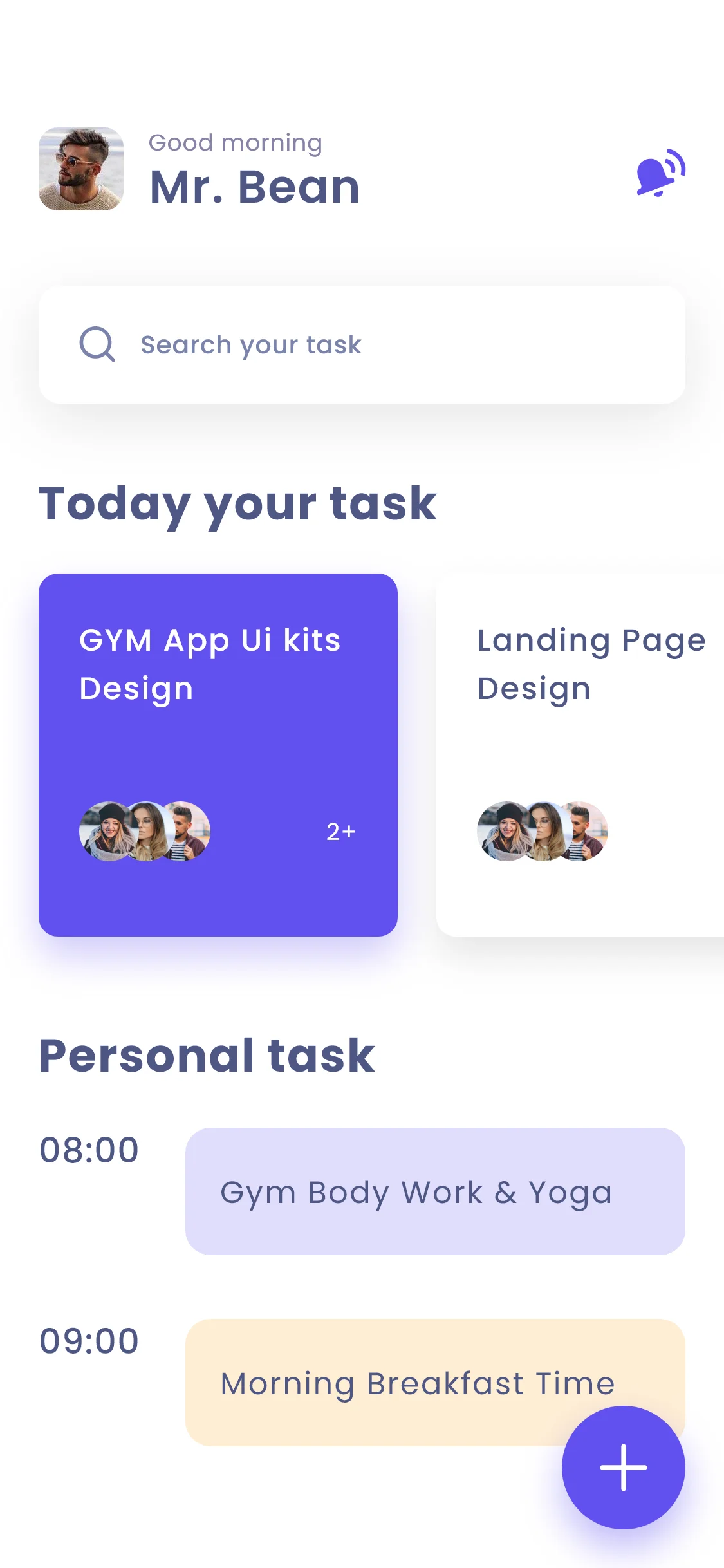 日程安排待办事项应用UI模板 daily task app ui-UI/UX、ui套件、应用-到位啦UI