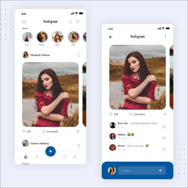 ins应用重构UI设计 instagram redesign