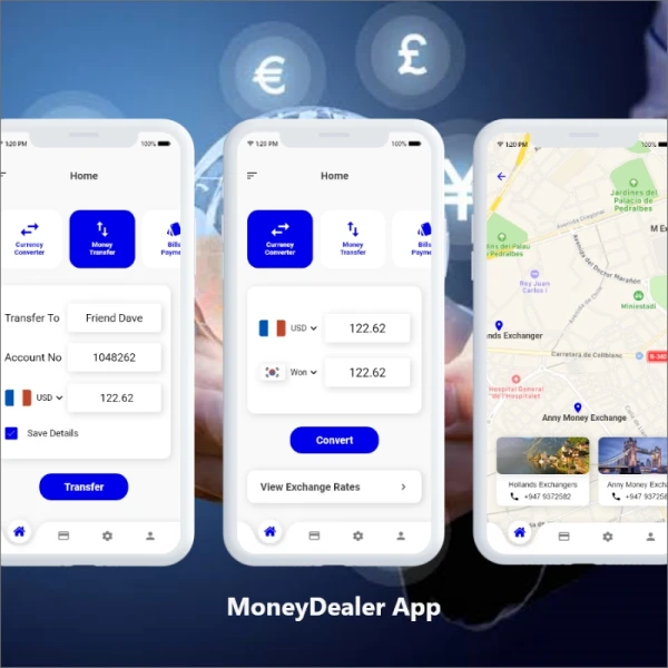 货币兑换应用UI设计素材 moneydealer app