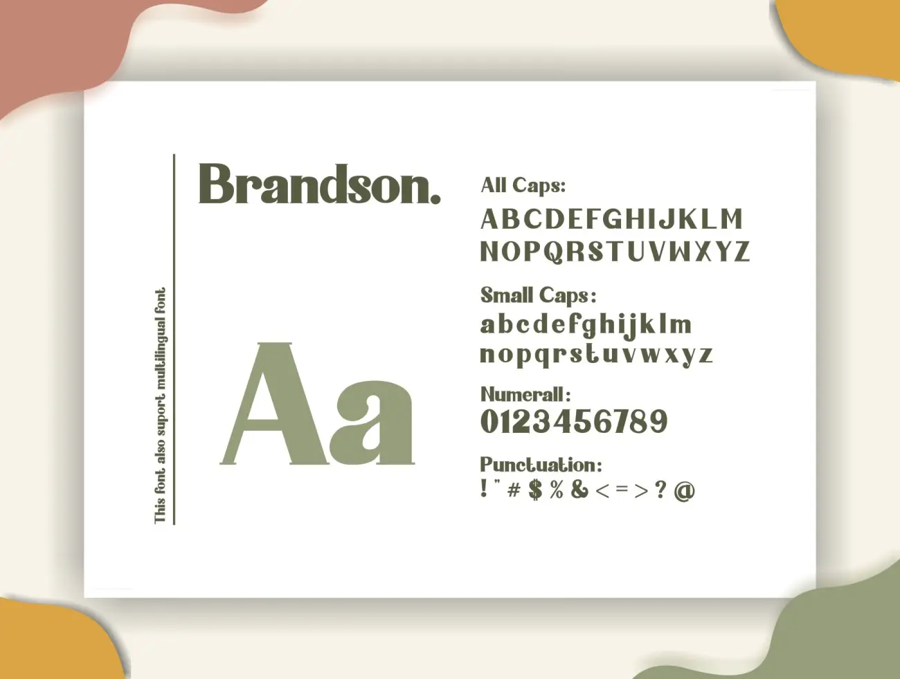 现代华丽质感细腻衬线加粗英文字体 Brandson Sans Bold Font-字体-到位啦UI
