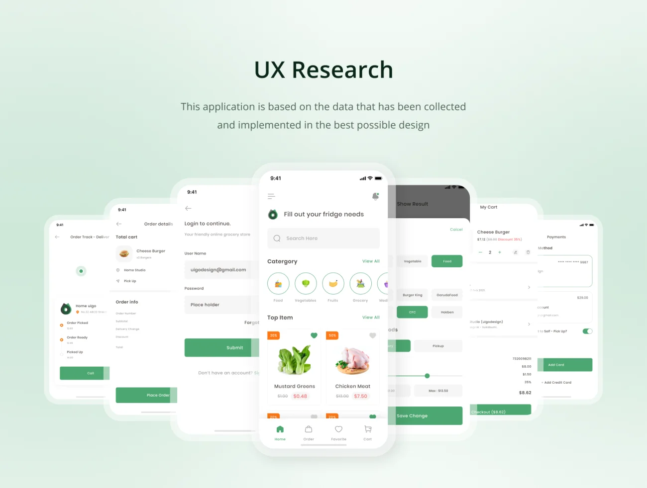 60屏水果蔬菜生鲜百货采购应用UI设计套件 Somart – Grocery App Design插图5