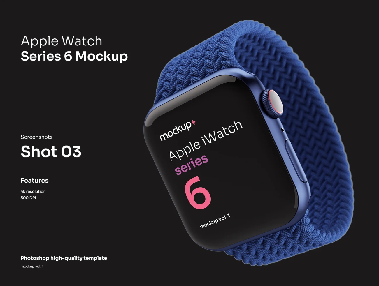 6代苹果手表高清多角度智能样机展示合集 Apple Watch Series 6 Mockup Vol.01插图7
