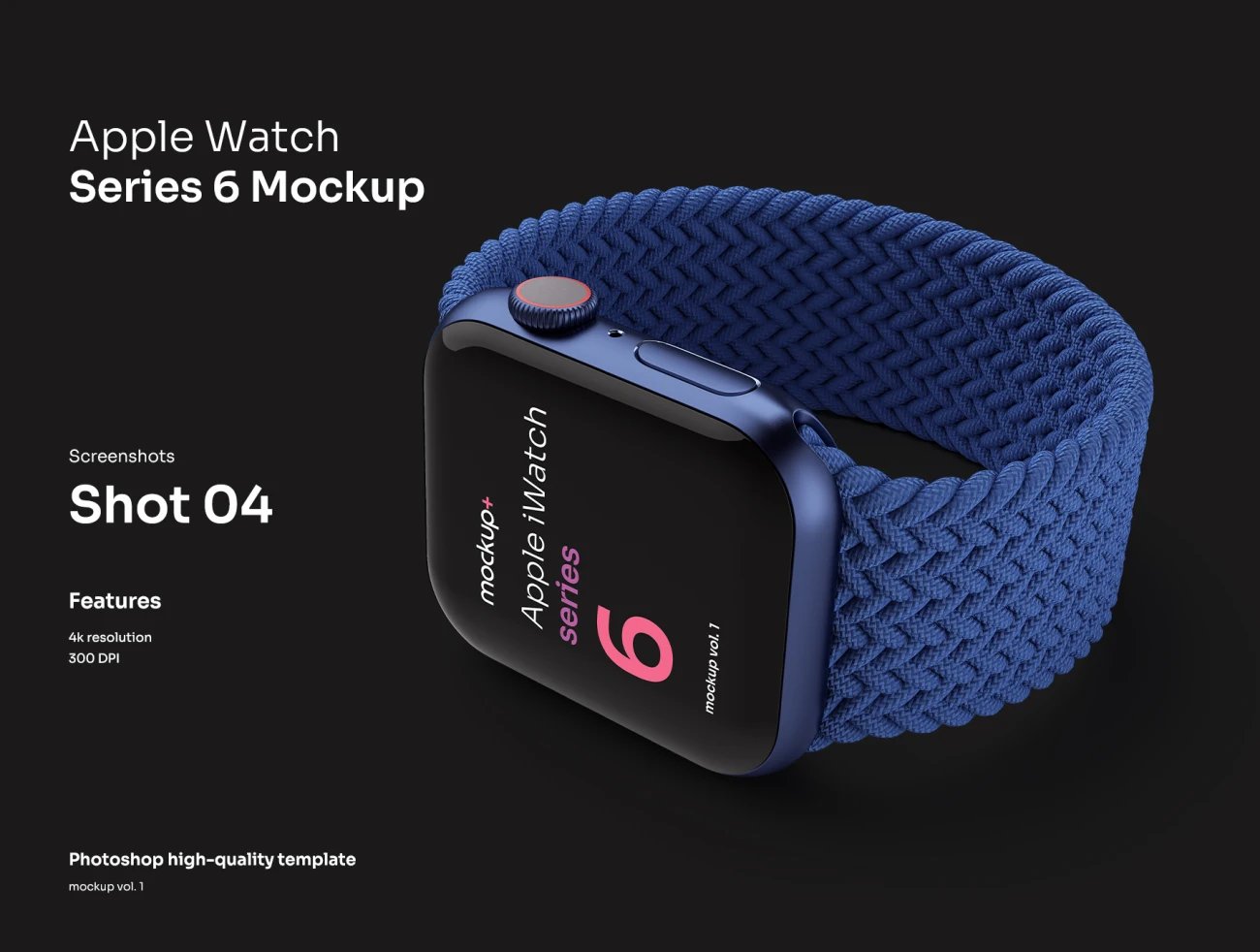 6代苹果手表高清多角度智能样机展示合集 Apple Watch Series 6 Mockup Vol.01插图5