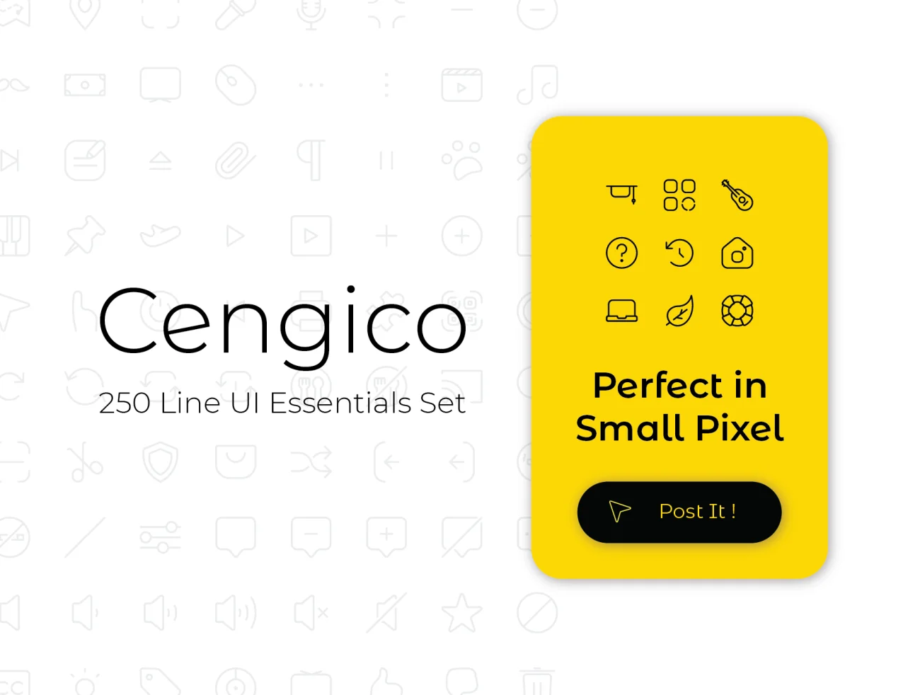 250个常用细线条线性图标合集 Cengico 250+ line Essentials UI Set插图11