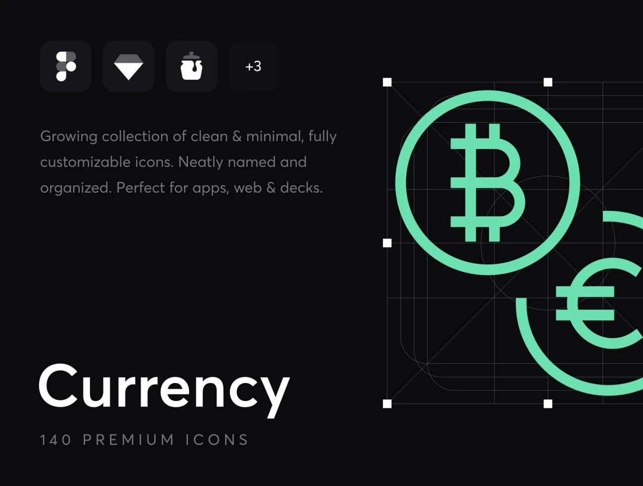 140个货币图标包含各类数字货币icon Currency – Premium Icons插图1