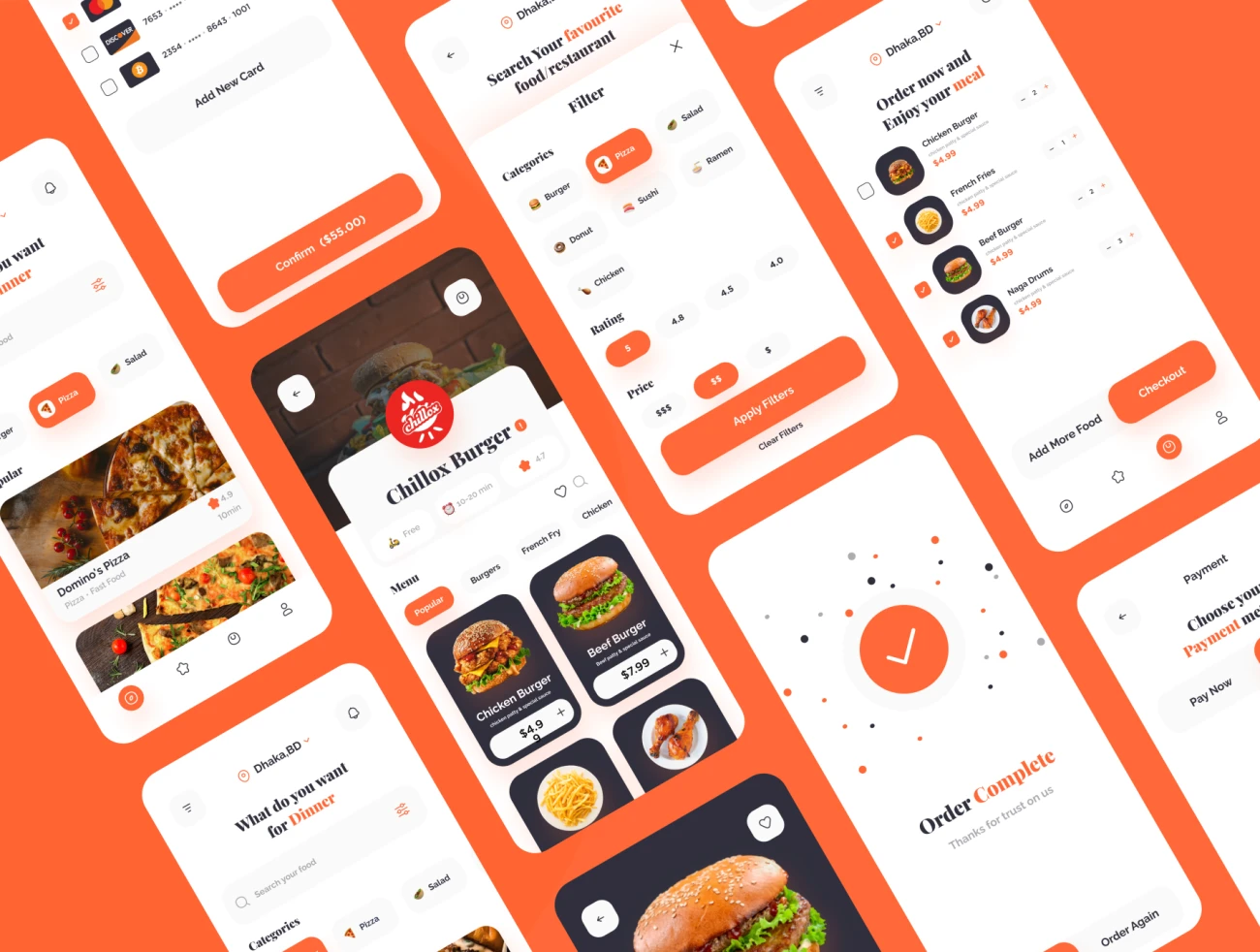 20屏外卖点餐送餐应用设计套件 Ideate Food Delivery App Ui KIt插图7
