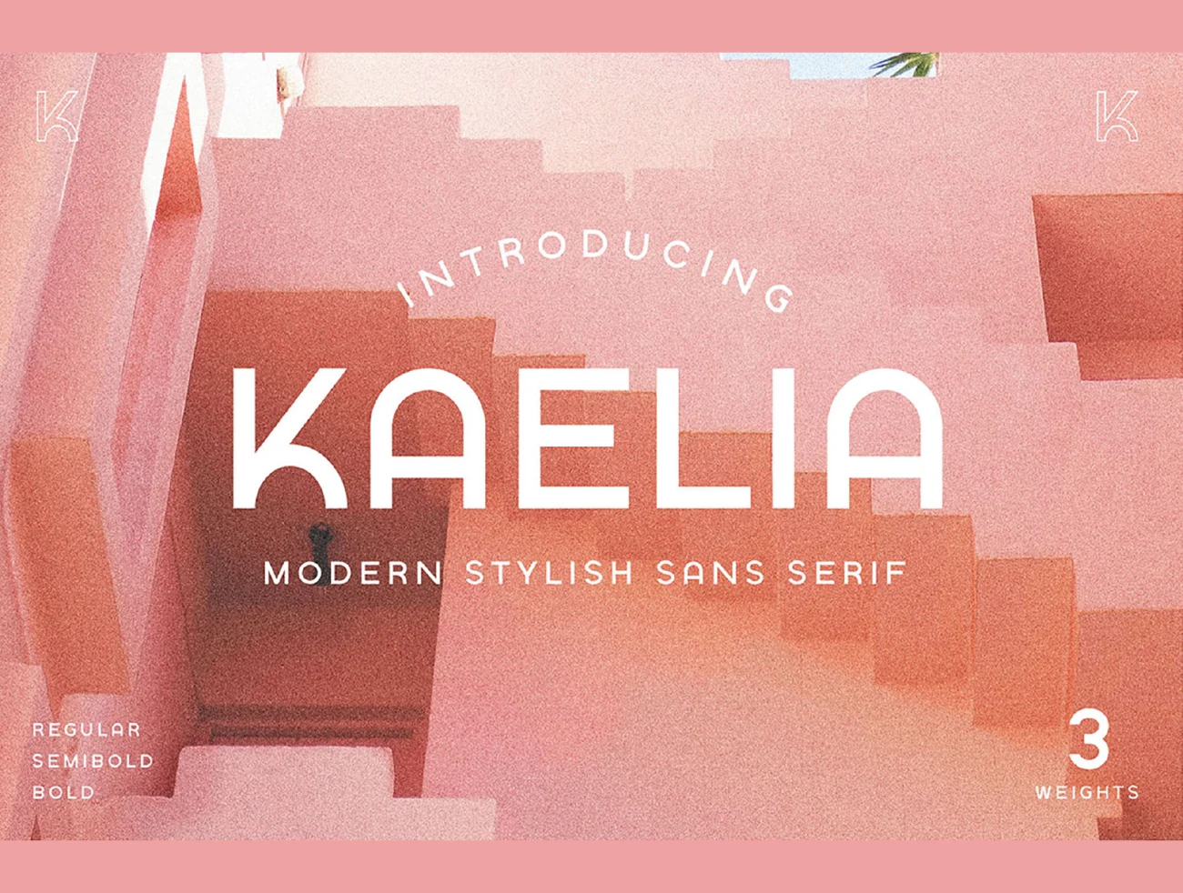 3字重简约优雅时尚英文字体集 KAELIA – Simple Stylish Typeface插图1