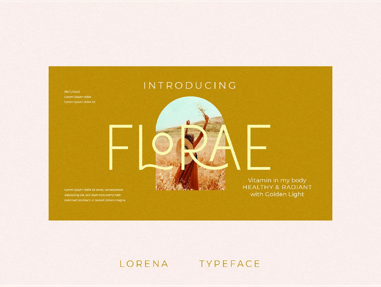 3字重全大写连体极简主义现代典雅英文字体 Lorena Typeface插图5