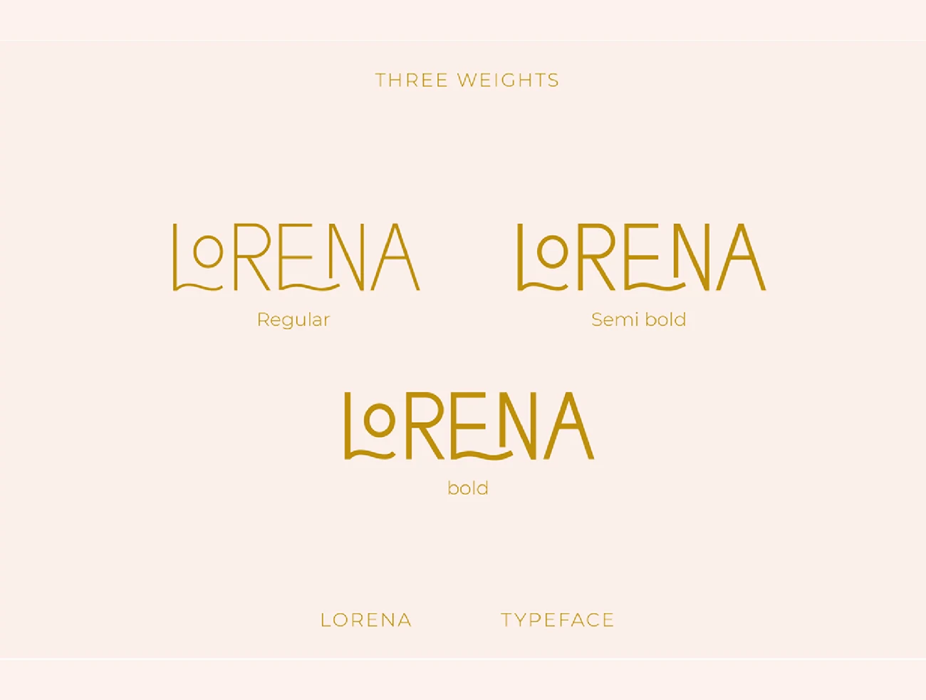 3字重全大写连体极简主义现代典雅英文字体 Lorena Typeface插图21