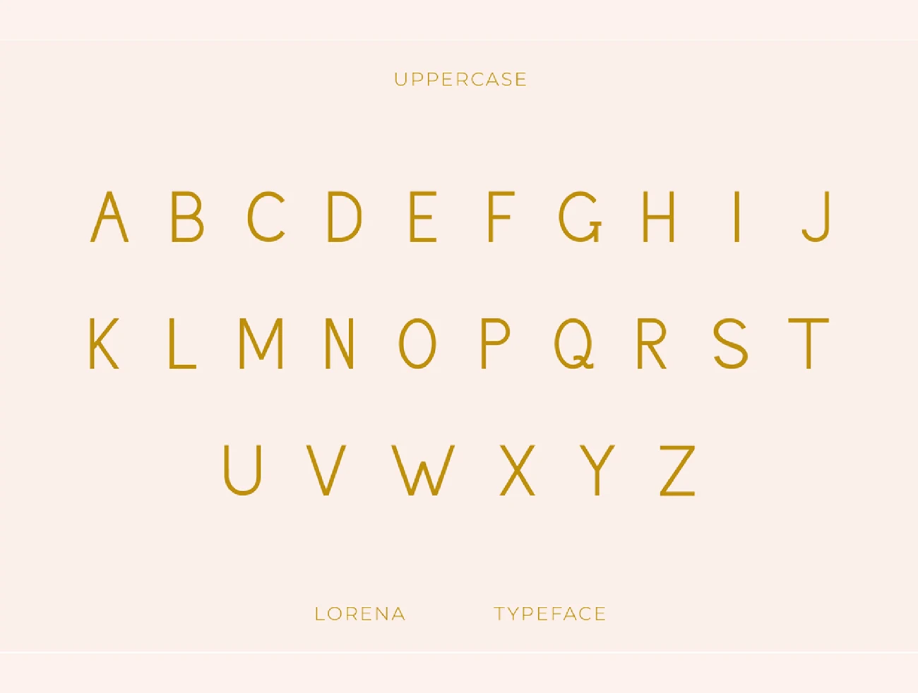 3字重全大写连体极简主义现代典雅英文字体 Lorena Typeface插图23