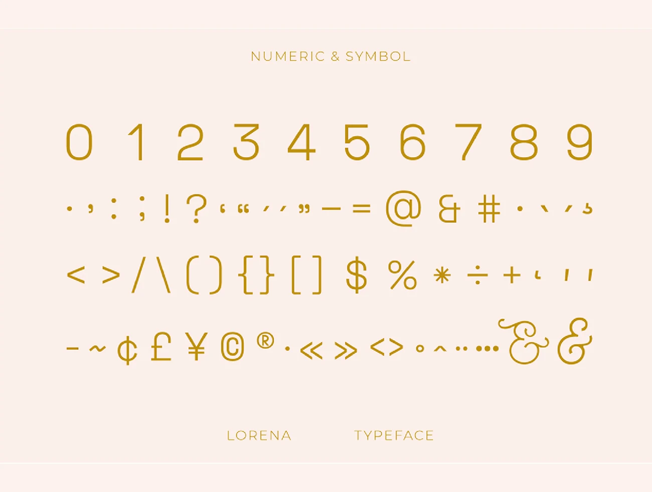 3字重全大写连体极简主义现代典雅英文字体 Lorena Typeface插图25