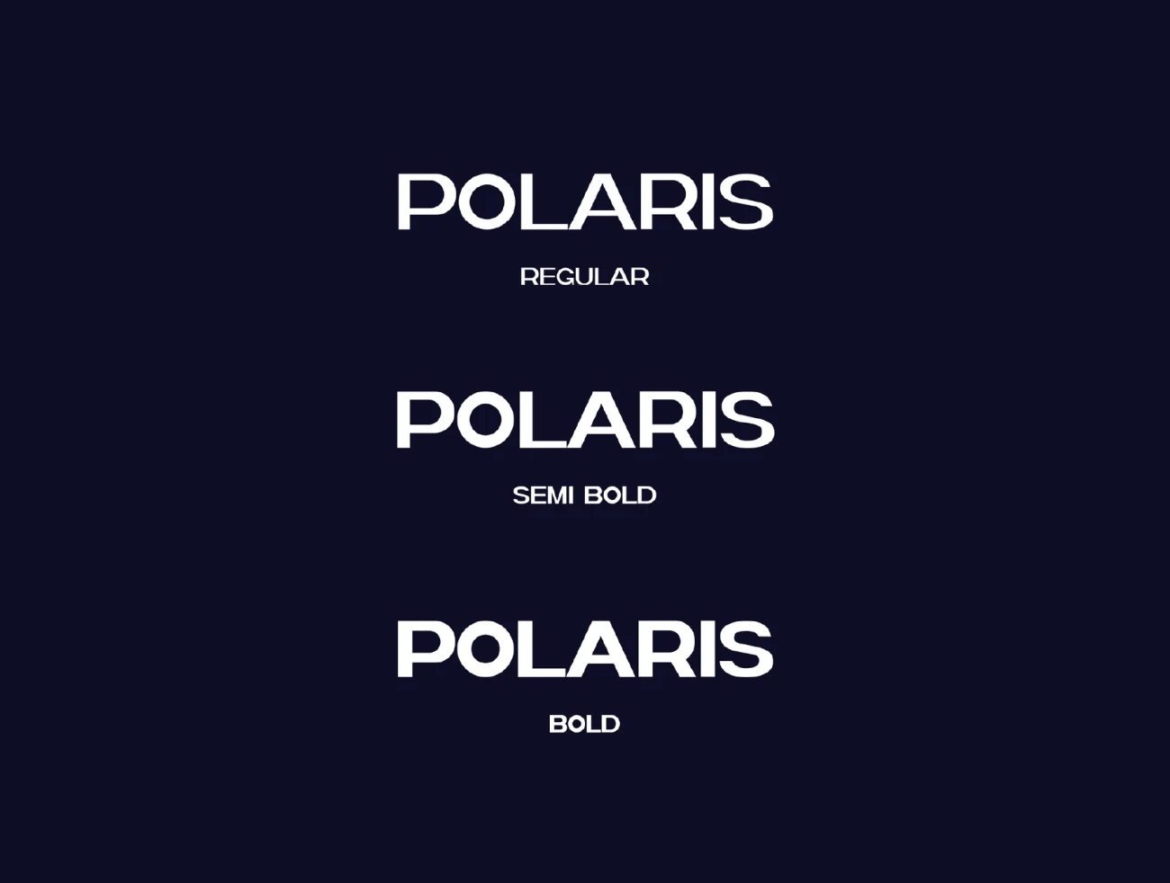 3款全大写现代强大的通用无衬线英文字体 Polaris Futuristic Bold Typeface插图7