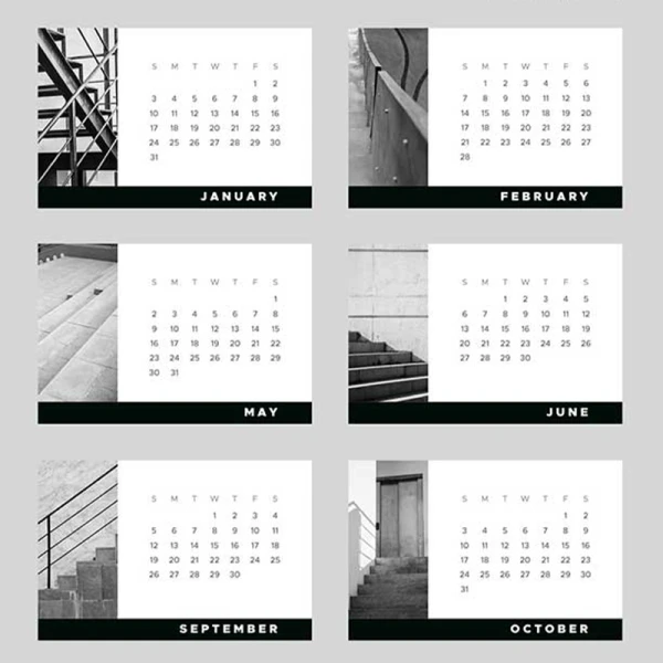 2021年ai主题日历模板 2021 calendar template theme
