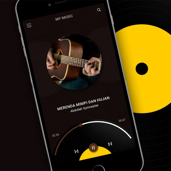 ios音乐播放器界面设计模板 apple music app