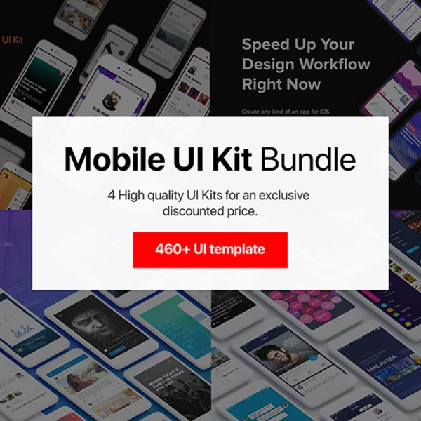 手机用户界面套件菜单页登录页注册页 bundle mobile ui kit