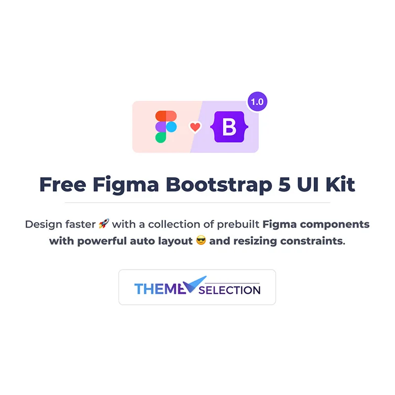 300个自适应组件动态响应 Figma Bootstrap 5 设计UI套件库 Free Figma Bootstrap 5 UI Kit缩略图到位啦UI