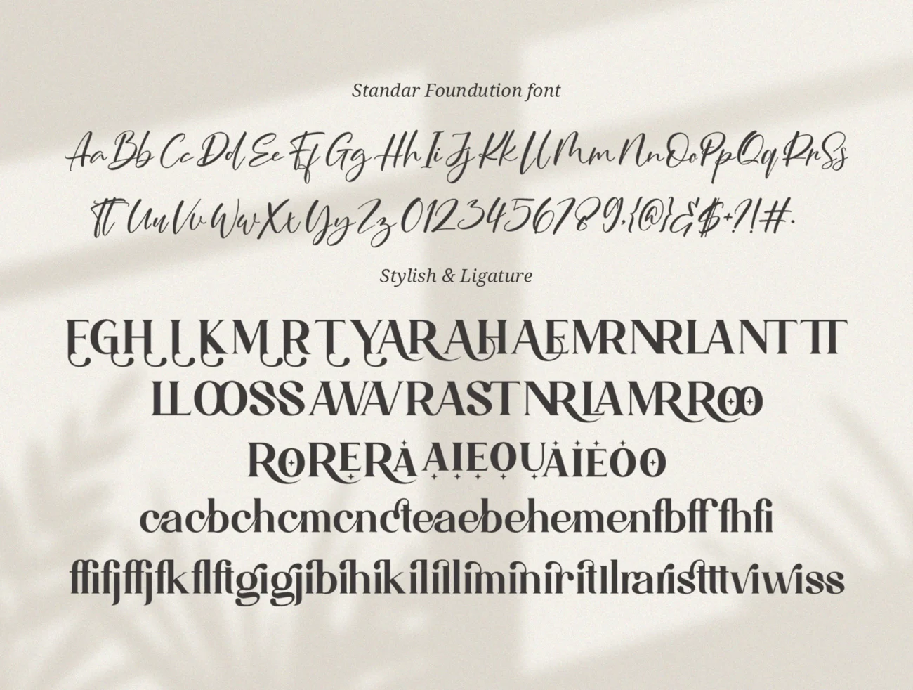 优雅时尚的衬线签名连字字体 Magistic – Duo Ligature Typeface插图15