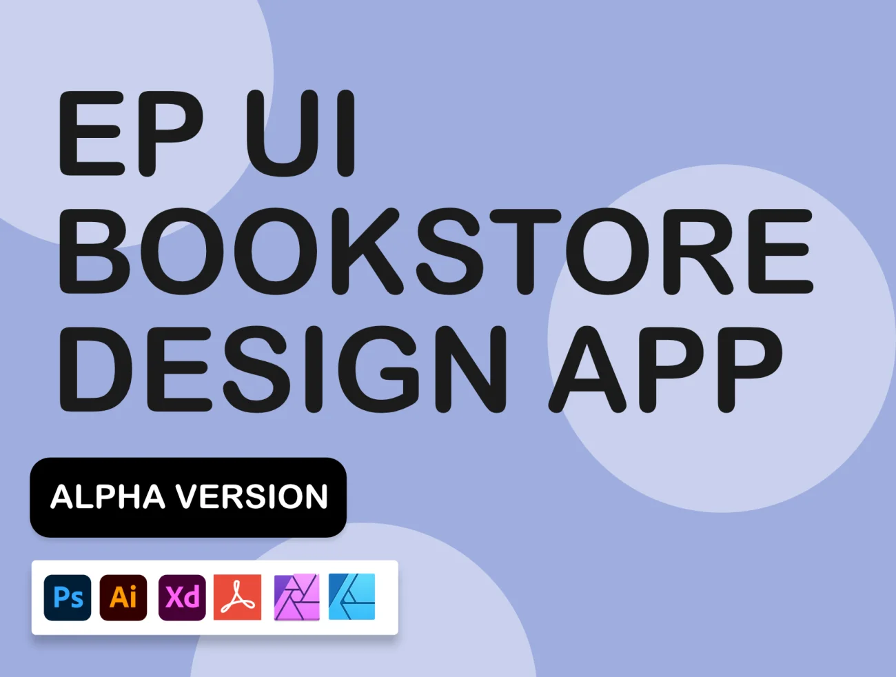 50屏简约电子书店设计UI套件 EP Simple Bookstore Design Alpha插图1
