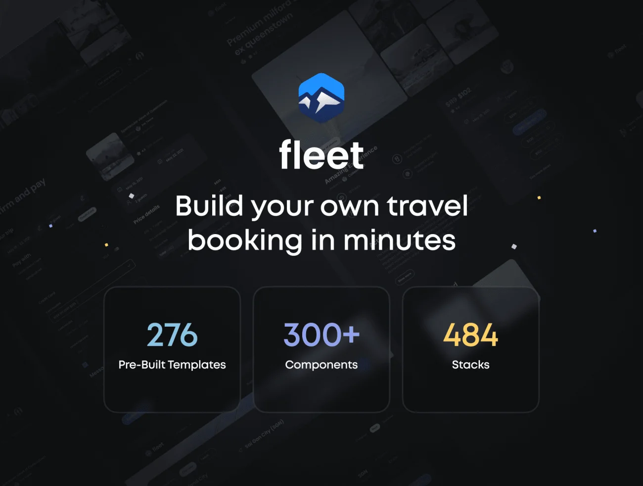 276个独家预建旅行购物模板 UI 设计套件 Fleet – Travel Shopping UI Kit插图5