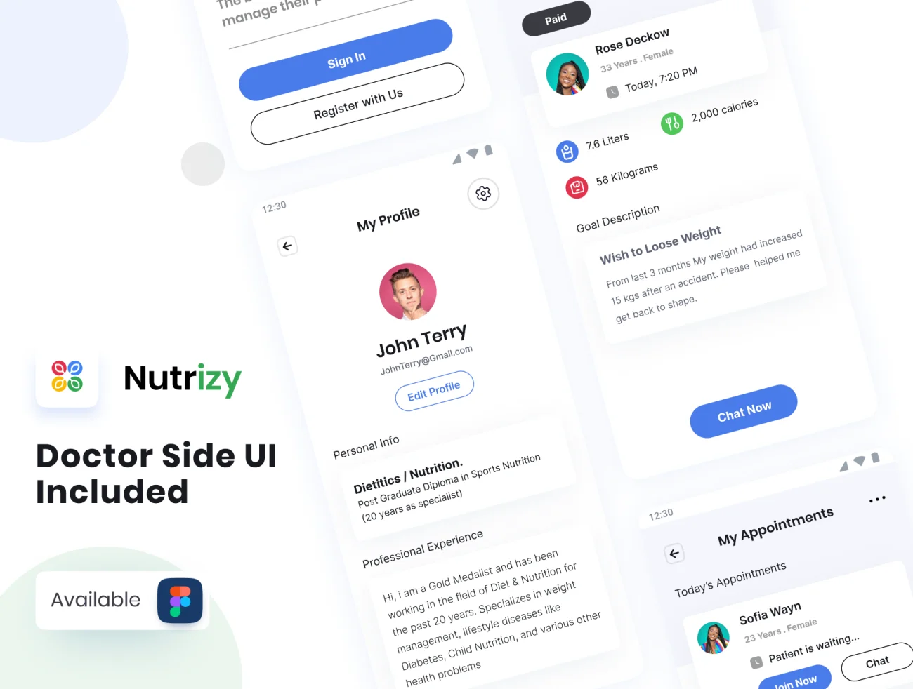 40屏完整版高级工作招聘求职应用UI设计套件 Nutrizy – Premium Job Finder App UI Kit插图7