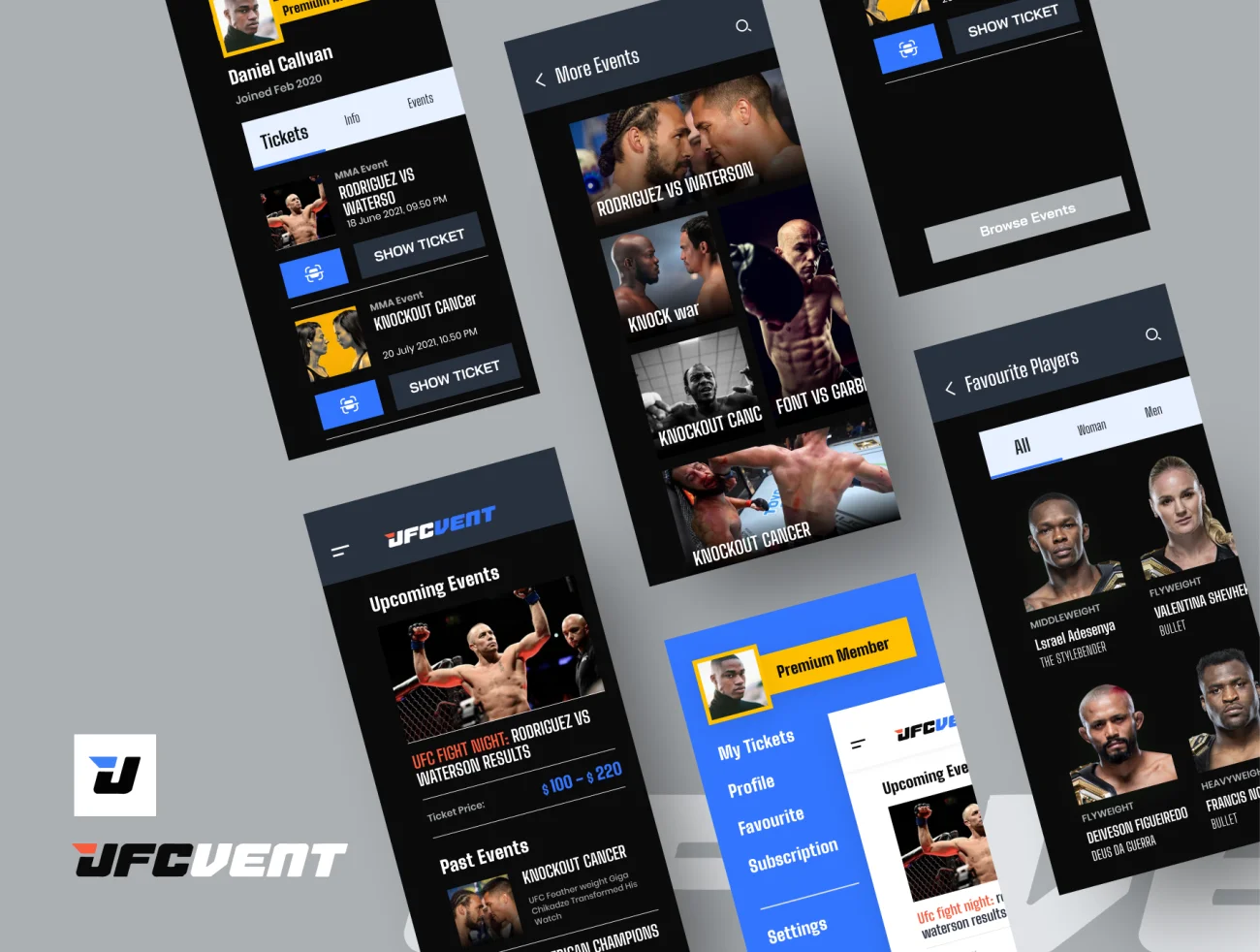 20屏完整版UFC MMA拳击摔跤综合格斗赛事比赛应用 UFC VENT – MMA Event Booking app插图9