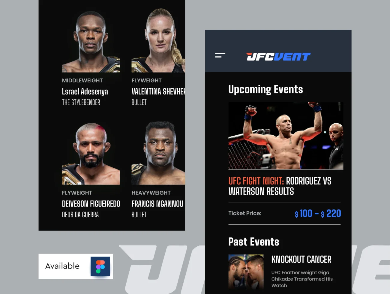 20屏完整版UFC MMA拳击摔跤综合格斗赛事比赛应用 UFC VENT – MMA Event Booking app插图7