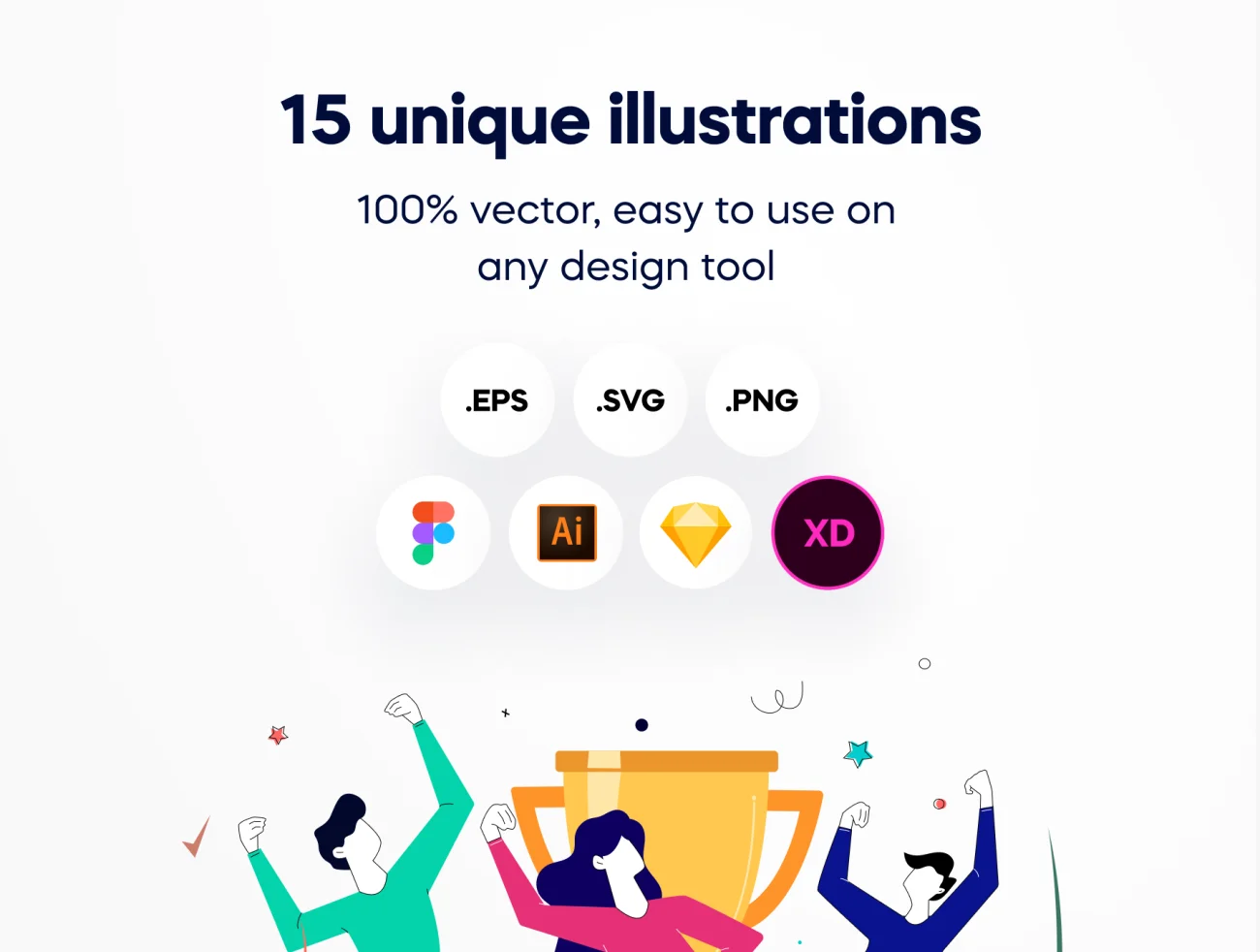 15幅适用于初创公司团队企业矢量插图 Starty – Startup Illustration Pack插图3