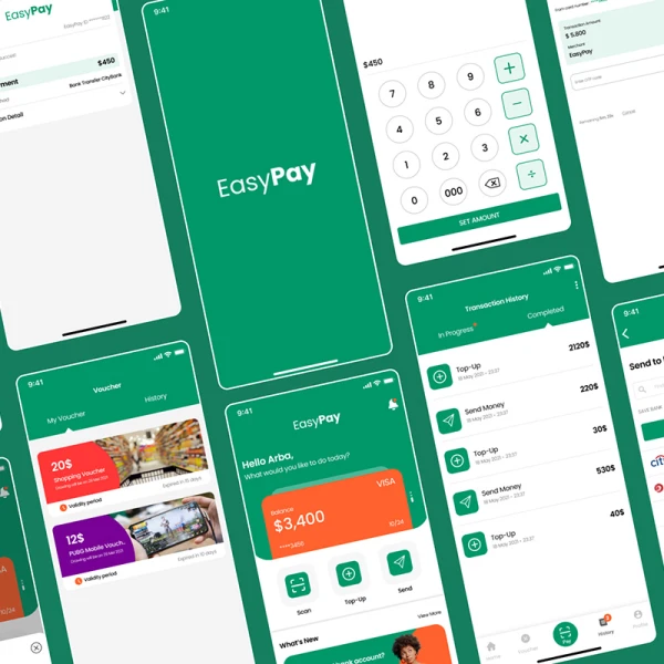 30屏在线支付手机UI工具包 Easypay - Epay Mobile UI Kit