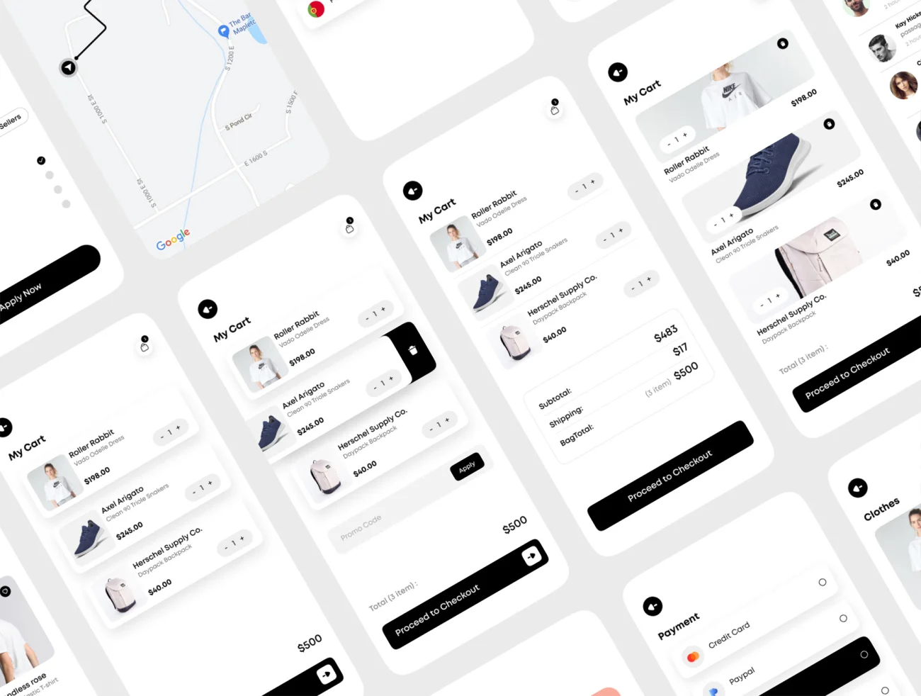 50屏时尚电商服饰电子产品应用 UI 套件 Rika – eCommerce Mobile App UI Kit插图9