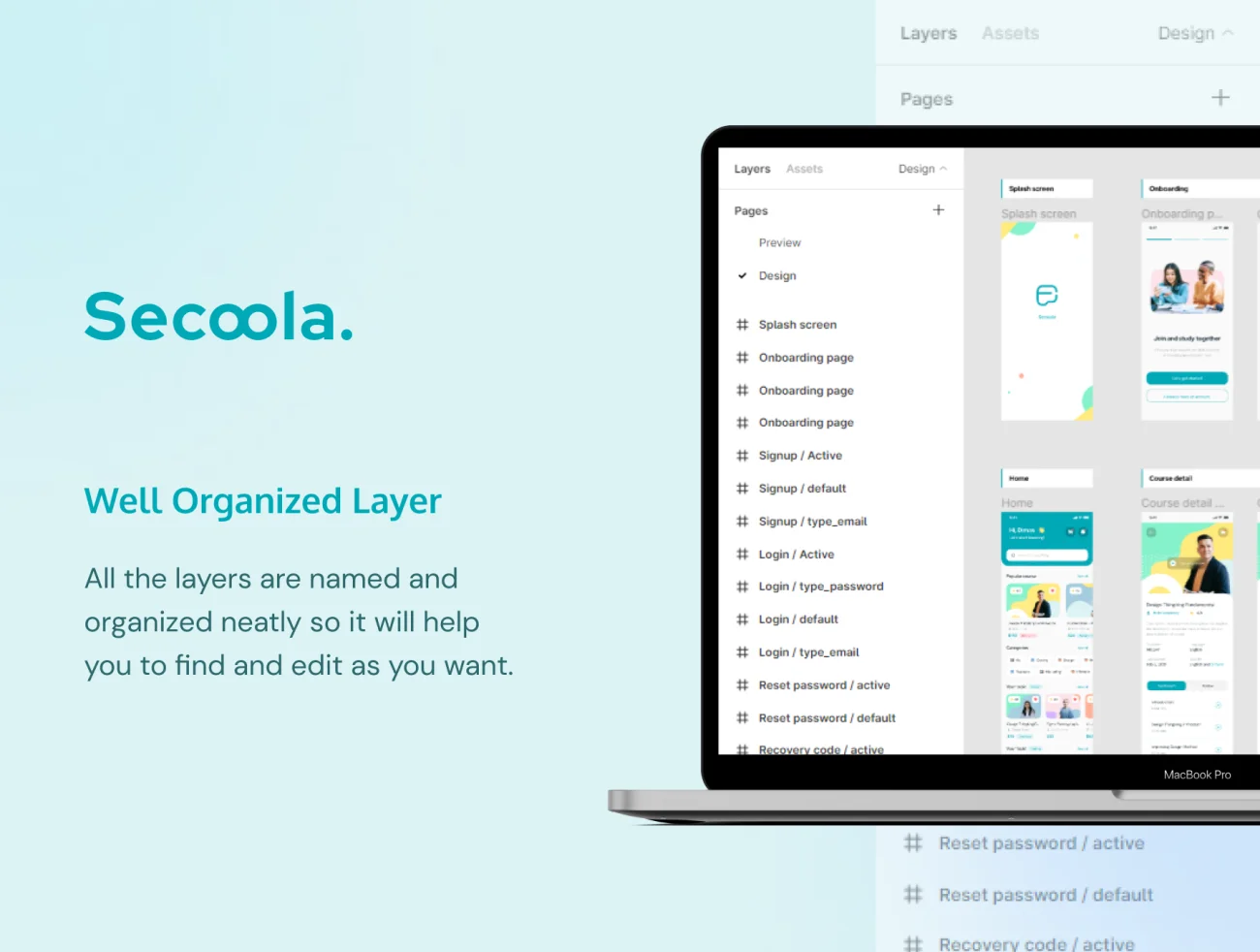 30屏网络学习在线课程应用UI套件 Secoola – Course Mobile Apps UI KIT插图9