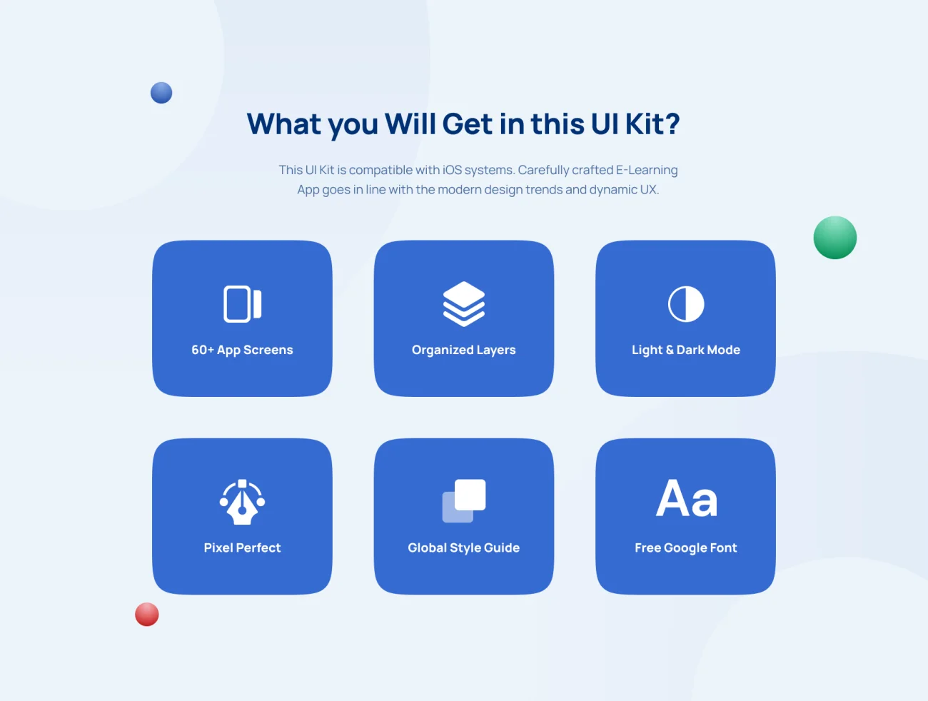 60屏网课在线学习应用 UI 套件 Ontari – E-Learning App UI Kit插图3