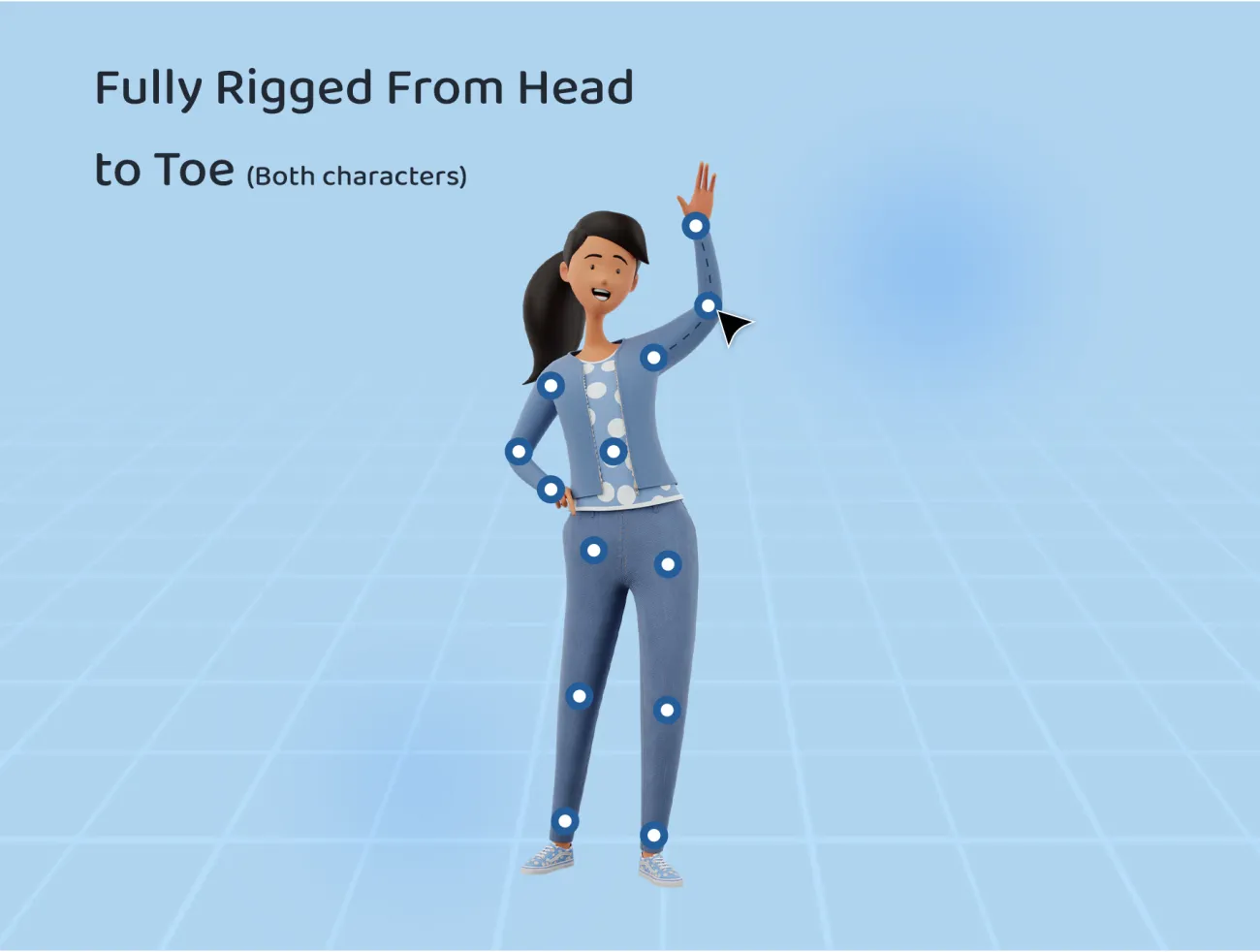 20款3D人物插图多姿势图库包 3D Character Illustration Pose Library Pa插图9