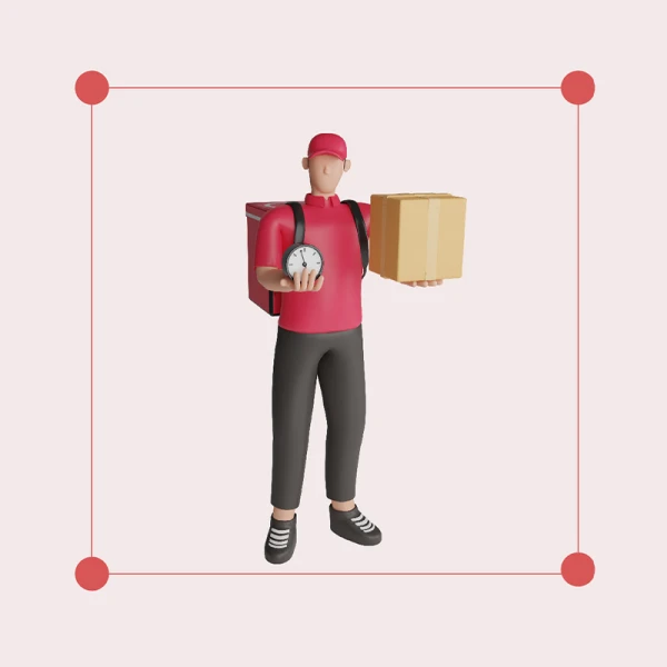 50款物流快递配送场景3D人物角色插图包 3D Characters Delivery Courier