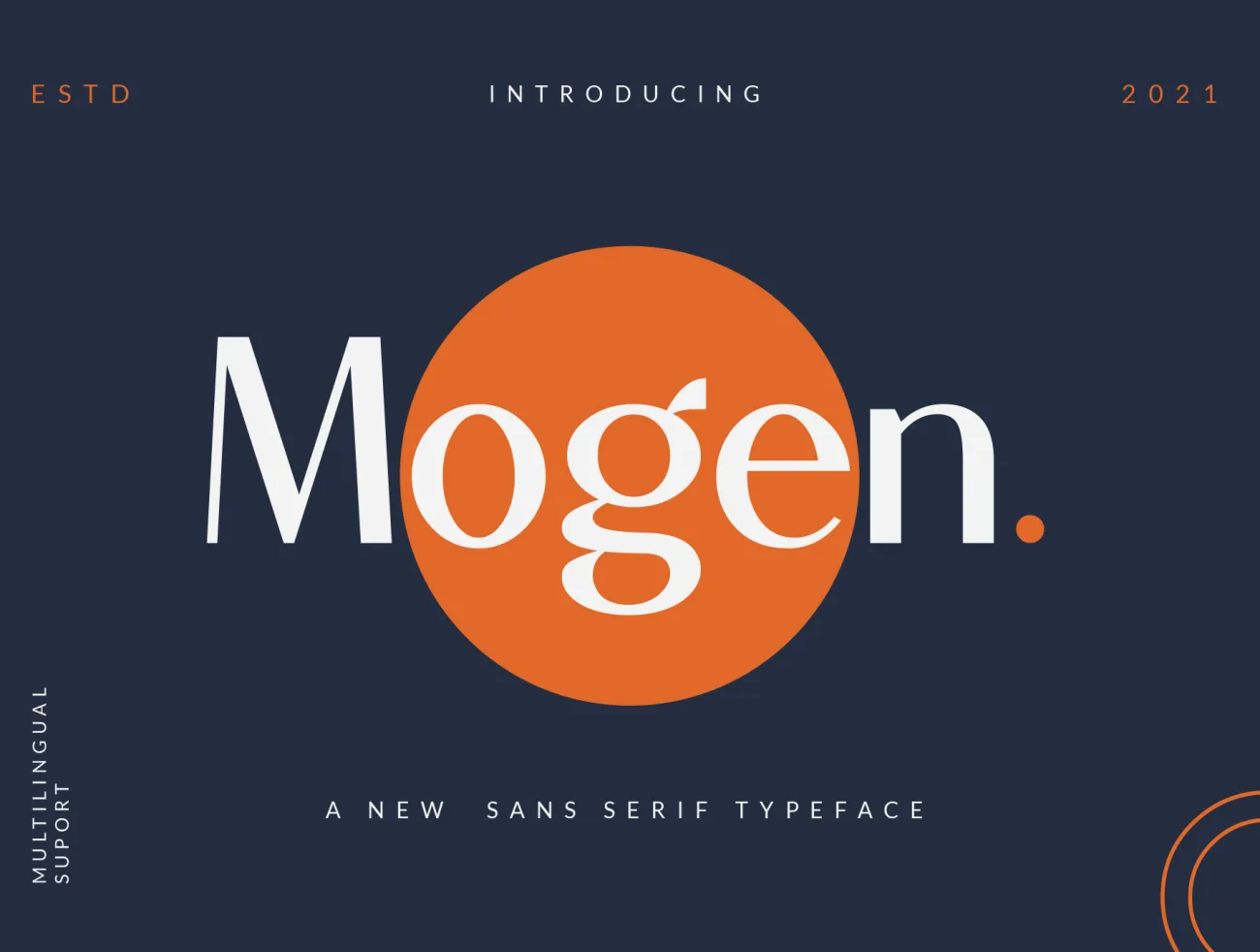 时尚简约无衬线英文字体 Mogen a new sans serif typeface-品牌VI、图案设计、字体、海报素材、设计元素-到位啦UI