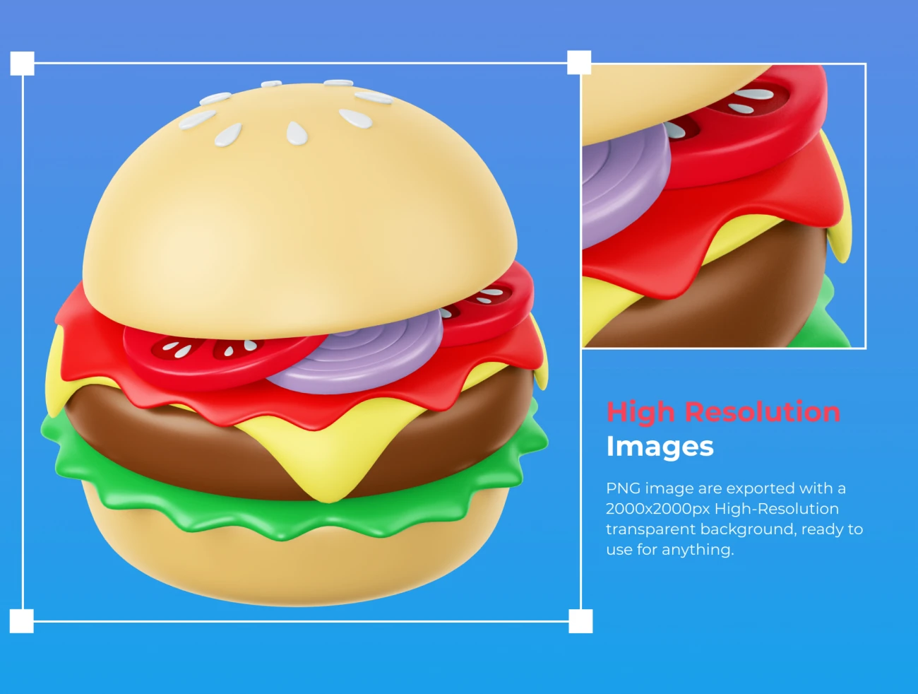 49款个人企业网站3D食品图标合集 FOOD! 3D Icon Pack-3D/图标-到位啦UI