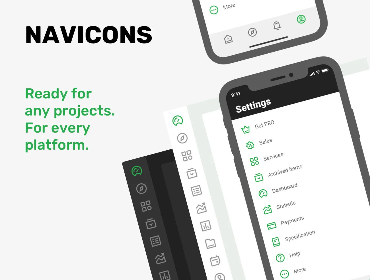 240款导航引导图标合集 NAVICONS. Icons in 4 styles-3D/图标-到位啦UI