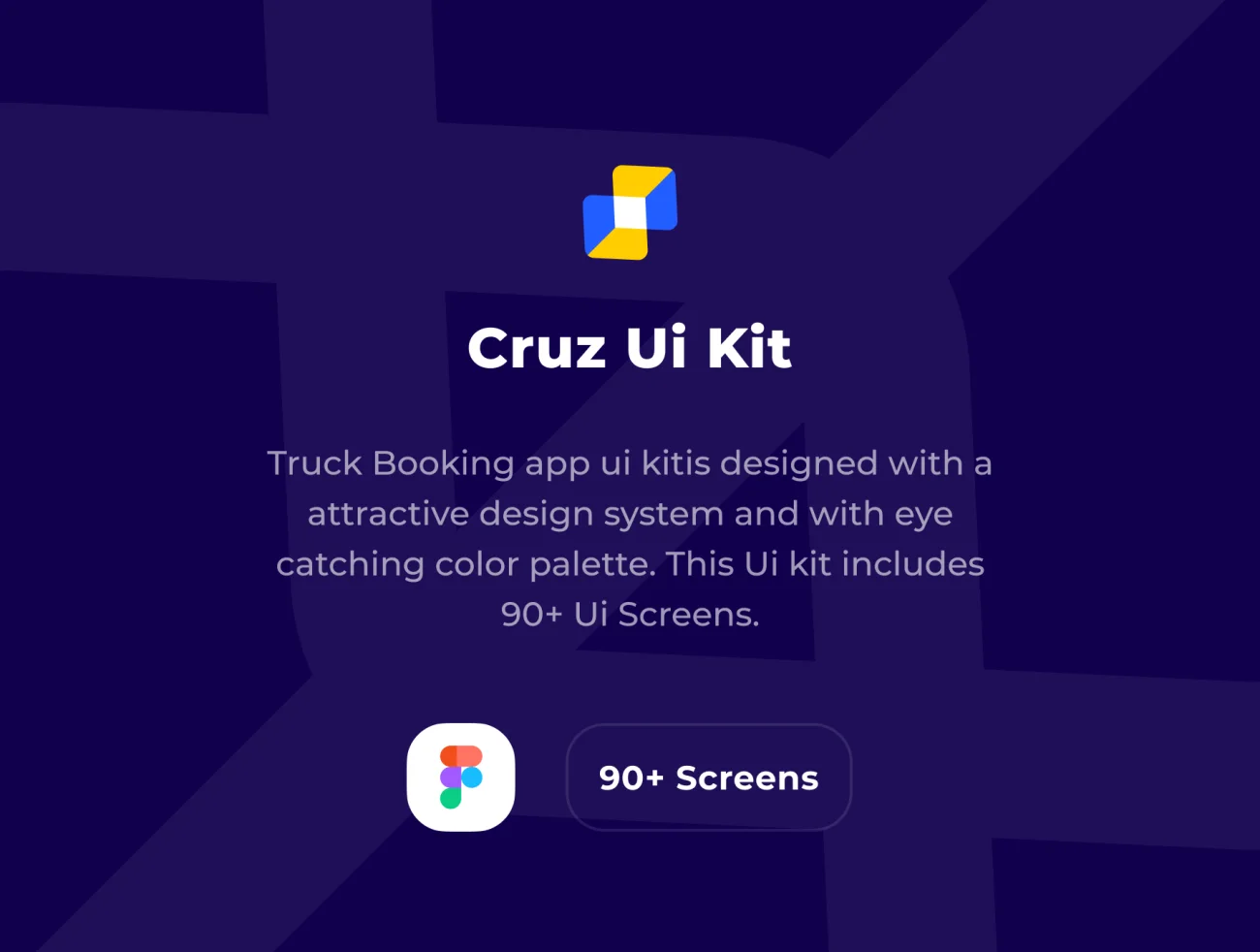 90屏卡车出租预定货车租赁应用设计设计套件工具包 Cruz Truck Booking App Ui Kit-UI/UX、ui套件、主页、出行、预订-到位啦UI