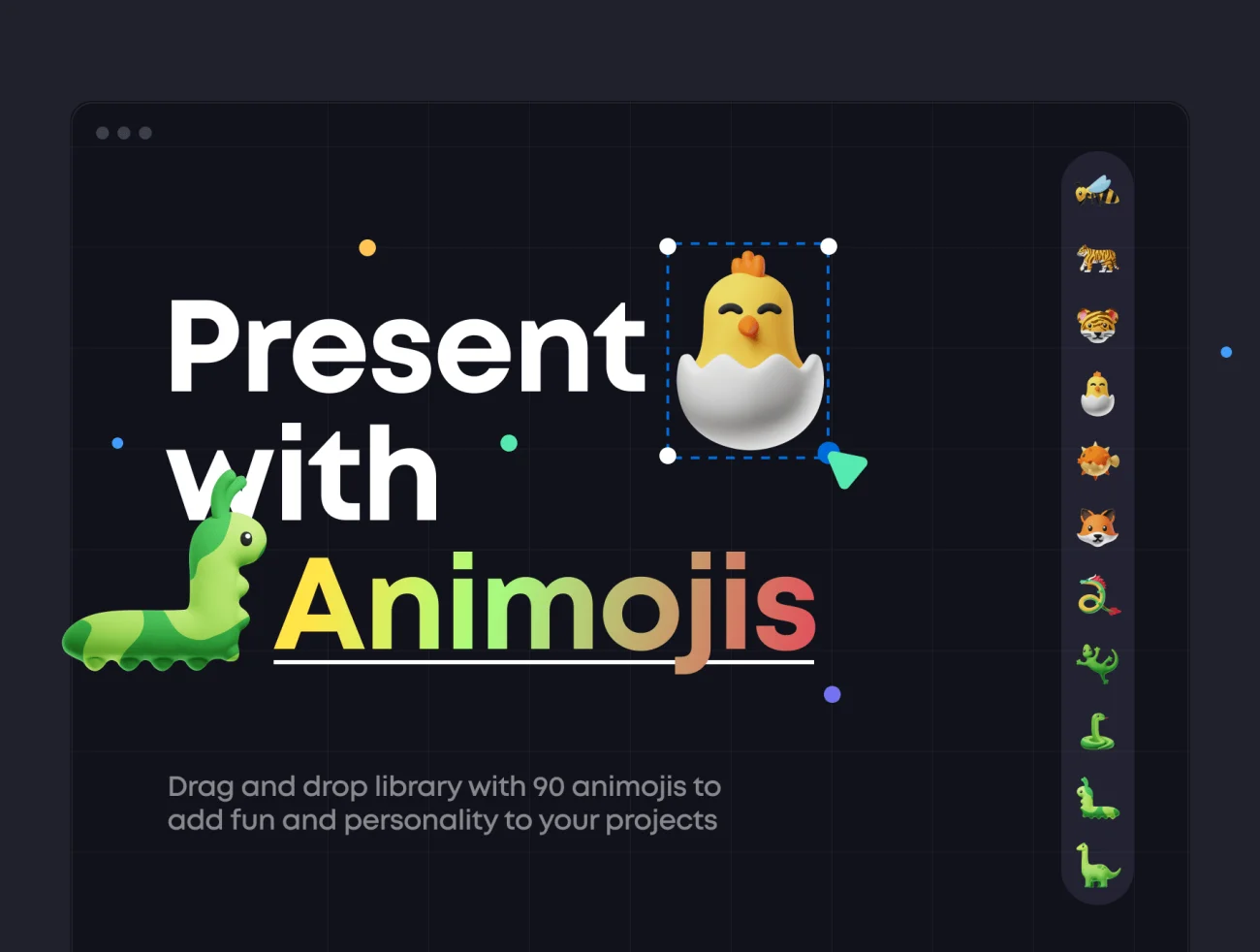90款3D可爱动物emoji立体图标素材AE模板 Animojis 3D Icon Pack插图5