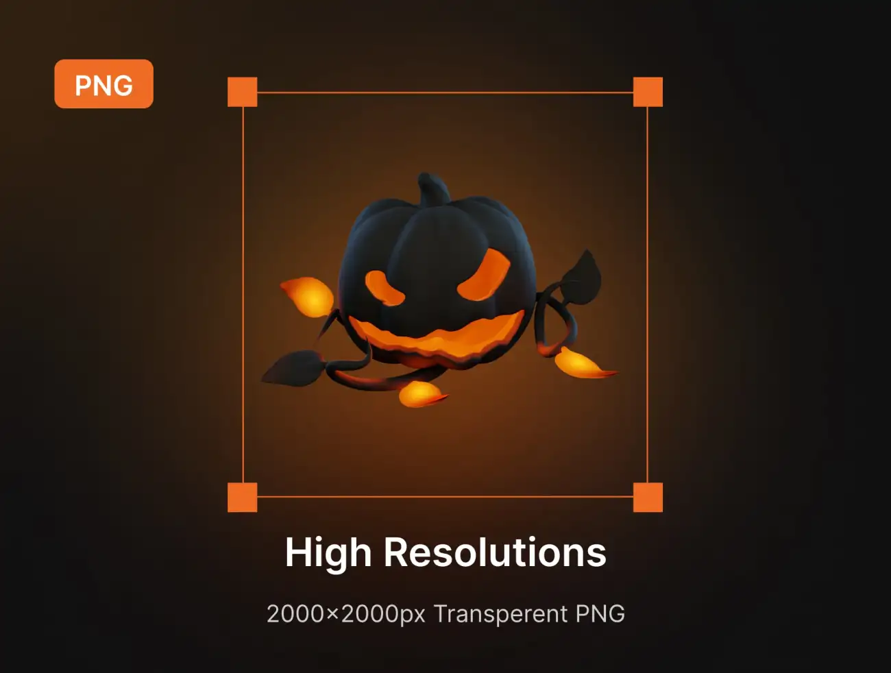 万圣节主题3D图标插图合集 Hallows Eve – Halloween 3D Icon & Sticker Pack插图7